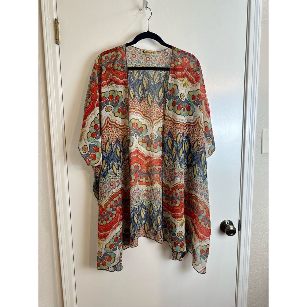 Democracy Sheer kimono size L (fits M-2X)